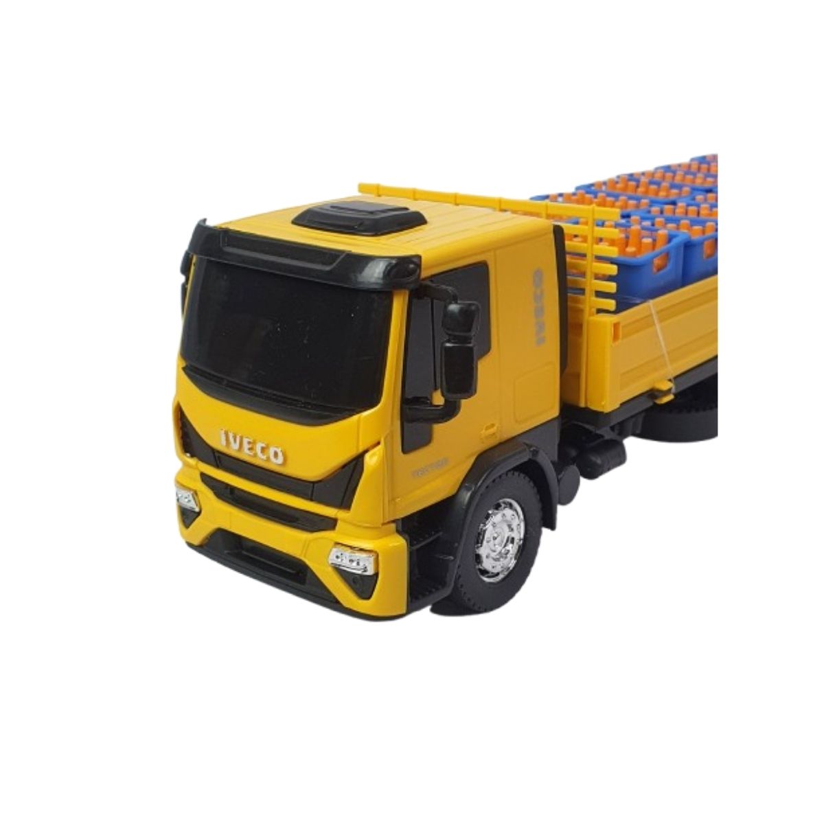 Brinquedo Caminhão De Bebidas Iveco Dropside Amarelo - Usual Brinquedo Caminhão De Bebidas Iveco Dropside Amarelo - Usual